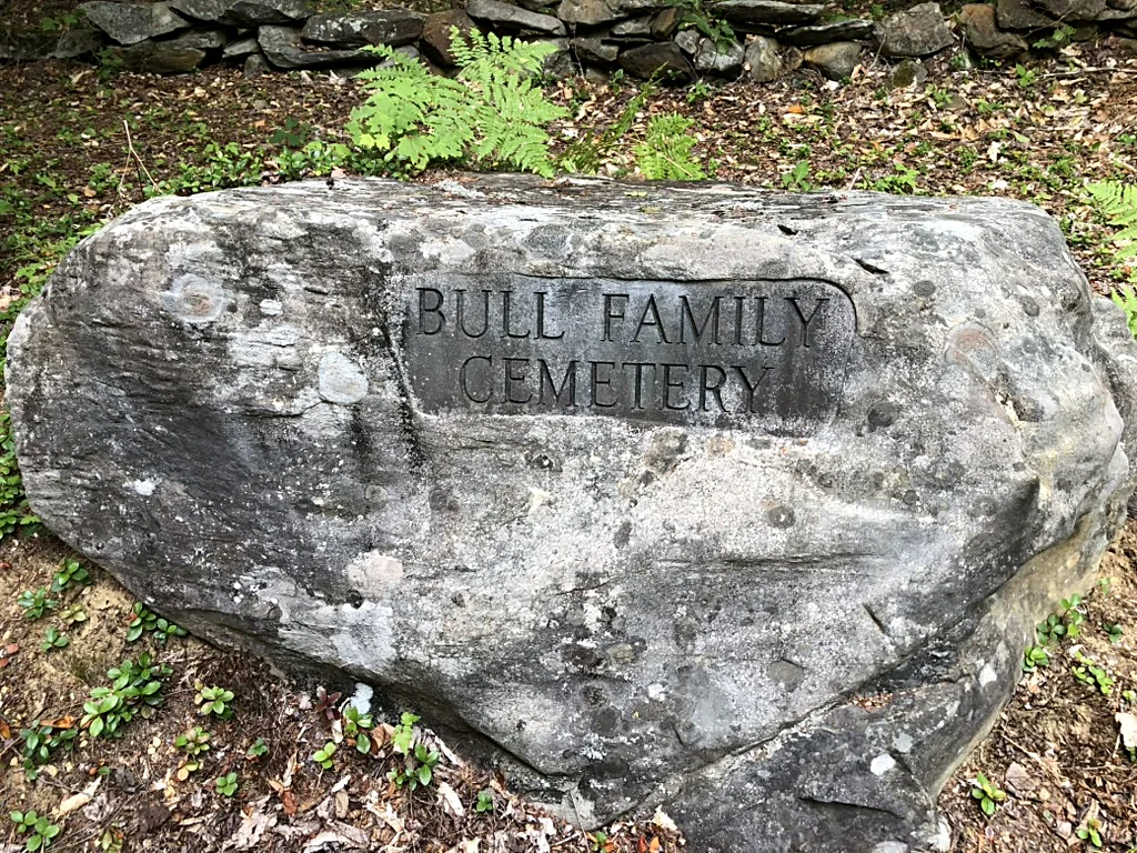 The Bull Family Cemetery, on the property. If you would like to see it: take the woods road directly across from Clear Stream Road on Lake D…